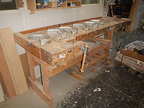 Hobelbank mit Schraubstock ca. 210 x 62 cm Hobelbank mit Schraubstock ca. 210 x 62 cm