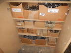 Schrankinhalt an Blum-Beschlägematerial Art 645.562, 841.742 und Platten etc. Schrankinhalt an Blum-Beschlägematerial Art 645.562, 841.742 und Platten etc.