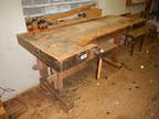 Hobelbank in Holz ca. 230 x 70 cm Hobelbank in Holz ca. 230 x 70 cm