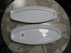 ca. 33 Stk. Tognana Buffetplatten in Keramik ca. 45 x 17 cm, oval + 2 Stk. 55 x 17 cm ca. 33 Stk. Tognana Buffetplatten in Keramik ca. 45 x 17 cm, oval + 2 Stk. 55 x 17 cm