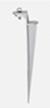 10 Stk. Bodenspiess silber, für Floodlight 3000/5500, 445 x 88 mm, incl. Befestigungsschraube für Floodlight 10 Stk. Bodenspiess silber, für Floodlight 3000/5500, 445 x 88 mm, incl. Befestigungsschraube für Floodlight