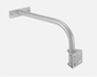 10 Stk. Wandhalterung silber, für Floodlight 3000/5500, 600 x 300mm, horizontal drehbar, Abstrahlwinkel verstellbar 130° bzw. 140° 10 Stk. Wandhalterung silber, für Floodlight 3000/5500, 600 x 300mm, horizontal drehbar, Abstrahlwinkel verstellbar 130° bzw. 140°