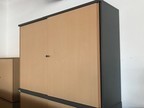 BENE Aktenschrank - Unterschrank, 120er, 3 Ordner hoch, anthrazit/buche BENE Aktenschrank - Unterschrank, 120er, 3 Ordner hoch, anthrazit/buche