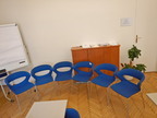 6 Stk. Besprechungsstühle, blau 6 Stk. Besprechungsstühle, blau