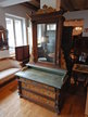 Kommode mit Spiegel, ca. 120x230x57cm, original Brennarbeit, um 1870 Kommode mit Spiegel, ca. 120x230x57cm, original Brennarbeit, um 1870