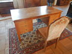 Schreibtisch, um 1950, ca. 160x90x78cm Schreibtisch, um 1950, ca. 160x90x78cm
