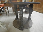 Artdeco Rundtisch mit Glasplatte, DM 100cm, Höhe 79cm - um 1920/25 Artdeco Rundtisch mit Glasplatte, DM 100cm, Höhe 79cm - um 1920/25