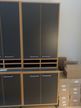 Aktenschrankkombination bestehend aus Oberschrank und Unterschrank, gesamt ca. 220x75cm, Tiefe Unterschrank 54cm, Tiefe Oberschrank 37cm, passend zu Designer Tischen und Rollcontainern Aktenschrankkombination bestehend aus Oberschrank und Unterschrank, gesamt ca. 220x75cm, Tiefe Unterschrank 54cm, Tiefe Oberschrank 37cm, passend zu Designer Tischen und Rollcontainern