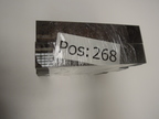 Glaslisenen, gebeizte Maserfurnier zwischen Glas laminiert, 40 Stk. 180x35x9 mm Glaslisenen, gebeizte Maserfurnier zwischen Glas laminiert, 40 Stk. 180x35x9 mm