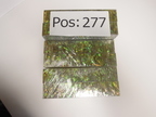 Glaslisenen, echtes Perlmut zwischen Glas laminiert, blau, gelb lackiert, 64 Stk., 128 x 24 x 9 mm Glaslisenen, echtes Perlmut zwischen Glas laminiert, blau, gelb lackiert, 64 Stk., 128 x 24 x 9 mm