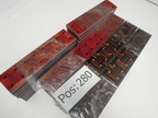Glaslisenen, verschiedene Furnieregeflechte zwischen Glas laminiert, Makassa, Esche rot, 43 Stk. 335 x 46 mm Glaslisenen, verschiedene Furnieregeflechte zwischen Glas laminiert, Makassa, Esche rot, 43 Stk. 335 x 46 mm