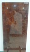 Tischplatte,Maserfurnier Vavone, zw. Glas laminiert, 4 Bohrungen, 1525 x 504 x 15 mm Tischplatte,Maserfurnier Vavone, zw. Glas laminiert, 4 Bohrungen, 1525 x 504 x 15 mm