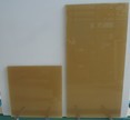2 Glasplatten mit laminierter Goldfolie, 1000 x 500 x 10 mm und 500 x 500 x 10 mm 2 Glasplatten mit laminierter Goldfolie, 1000 x 500 x 10 mm und 500 x 500 x 10 mm