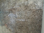 Laminiertes Glas mit Sibu Dekor silber, 1360 x 490 x 11 mm Laminiertes Glas mit Sibu Dekor silber, 1360 x 490 x 11 mm