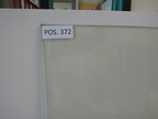 Laminiertes Glas mit Sefargeflecht, teilbelgt, Alu farbig, 1110 x 1155 x 9 mm Laminiertes Glas mit Sefargeflecht, teilbelgt, Alu farbig, 1110 x 1155 x 9 mm
