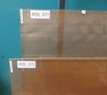 Laminiertes Glas mit Bronzegeflecht, 2403 x 1214 x 10 mm Laminiertes Glas mit Bronzegeflecht, 2403 x 1214 x 10 mm