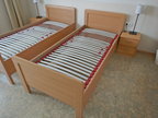 2 Stk. Einzelbetten je ca. 206x98cm mit Comfort Lattenrost 2 Stk. Einzelbetten je ca. 206x98cm mit Comfort Lattenrost