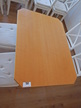 5 Stk. Tische 100x70cm mit Doppelstandfuß und 3 Stk. 85x85cm mit einem Standfuß 5 Stk. Tische 100x70cm mit Doppelstandfuß und 3 Stk. 85x85cm mit einem Standfuß