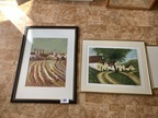 2 Stk. Wandbilder gerahtm, 55x75cm und 50x60cm 2 Stk. Wandbilder gerahtm, 55x75cm und 50x60cm