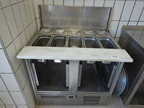 Edelstahl GN Modul, ca. 95x72cm, 5x 1/3, 5x 1/6 Edelstahl GN Modul, ca. 95x72cm, 5x 1/3, 5x 1/6
