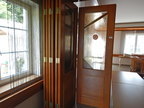 Faltwandmodul, ca. 980cm, Türhöhe 260cm, mit Deckenschienensystem, verglast Faltwandmodul, ca. 980cm, Türhöhe 260cm, mit Deckenschienensystem, verglast