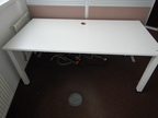 Schreibtisch ca. 160x80, weiß, Steelcase, ohne Rückwand Schreibtisch ca. 160x80, weiß, Steelcase, ohne Rückwand
