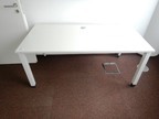 Schreibtisch ca. 160x80, weiß, Steelcase, ohne Rückwand Schreibtisch ca. 160x80, weiß, Steelcase, ohne Rückwand
