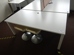 Schreibtisch ca. 160x80, weiß, Steelcase, ohne Rückwand Schreibtisch ca. 160x80, weiß, Steelcase, ohne Rückwand