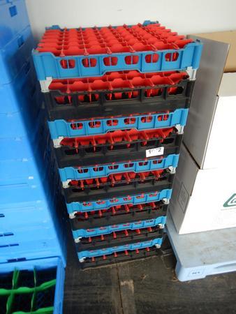 6 Stück Gläser Racks in Kunststoff stapelbar 6 Stück Gläser Racks in Kunststoff stapelbar