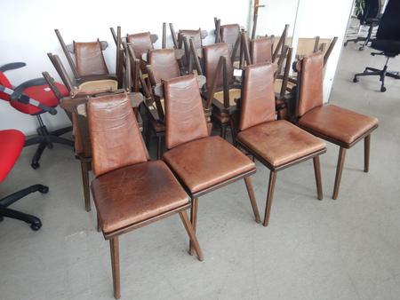 20 Stück Jagdstubn - Bauernstubn -Stühle , Leder braun 20 Stück Jagdstubn - Bauernstubn -Stühle , Leder braun
