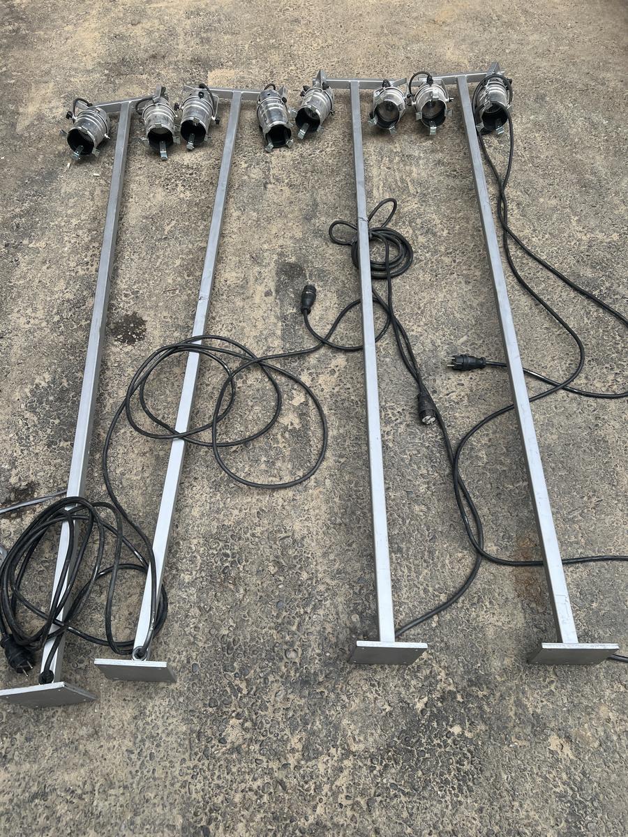 4 x Buffetlichtsteher mit PAR 30