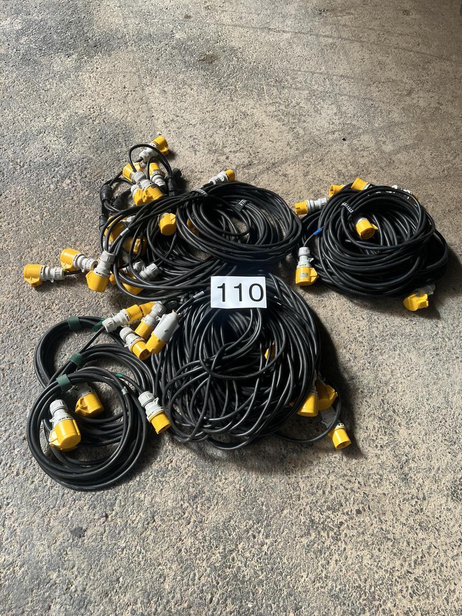 ACL cable SET, CEE110V 16A 4h Stecker gelb