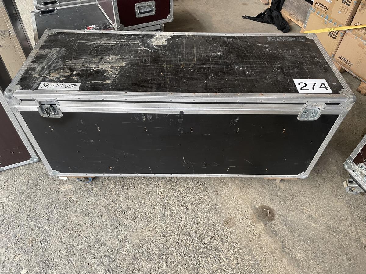 Schwarzes Notenpult Transportcase
