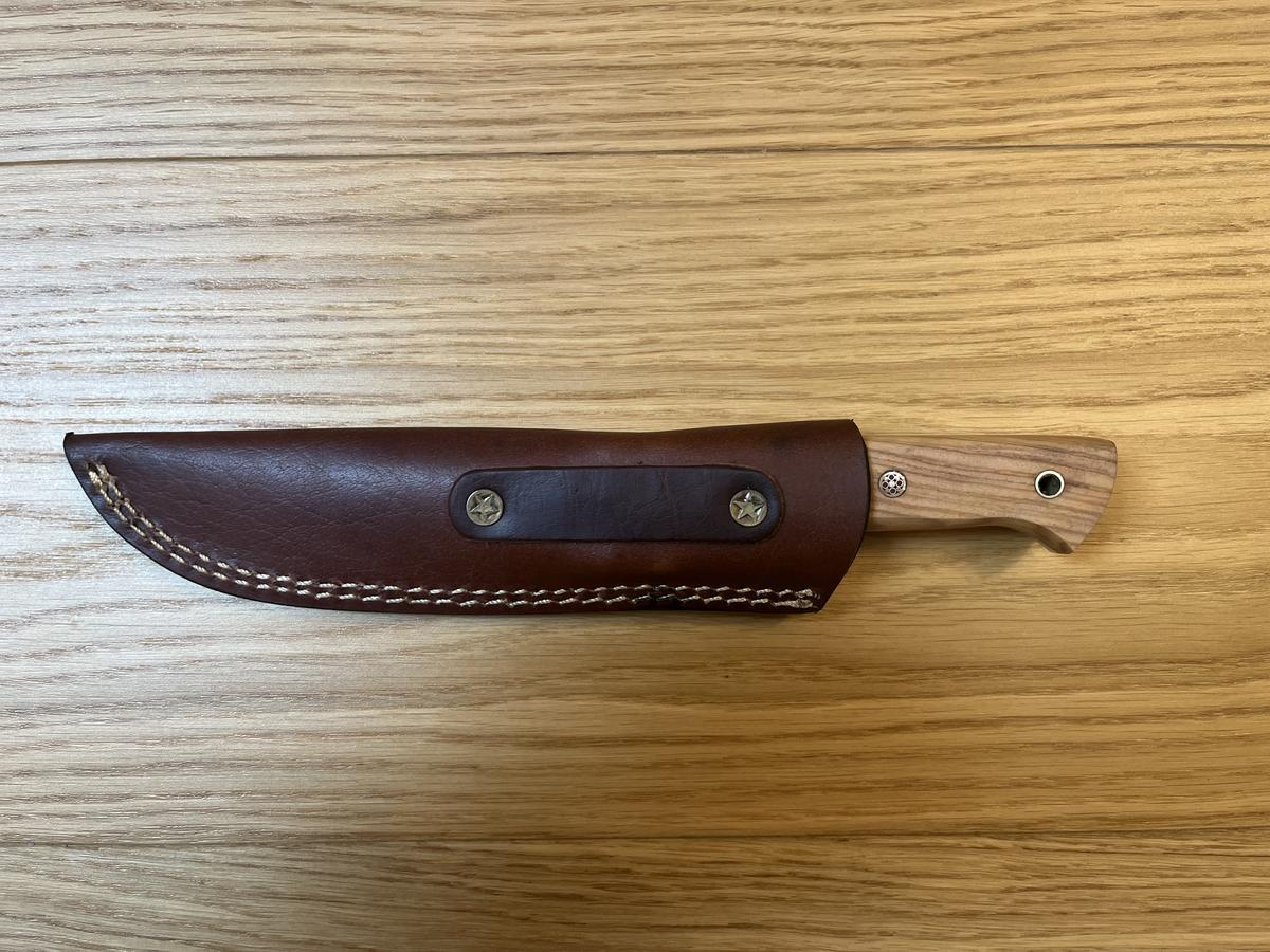 Jagdmesser Damast heller Griff