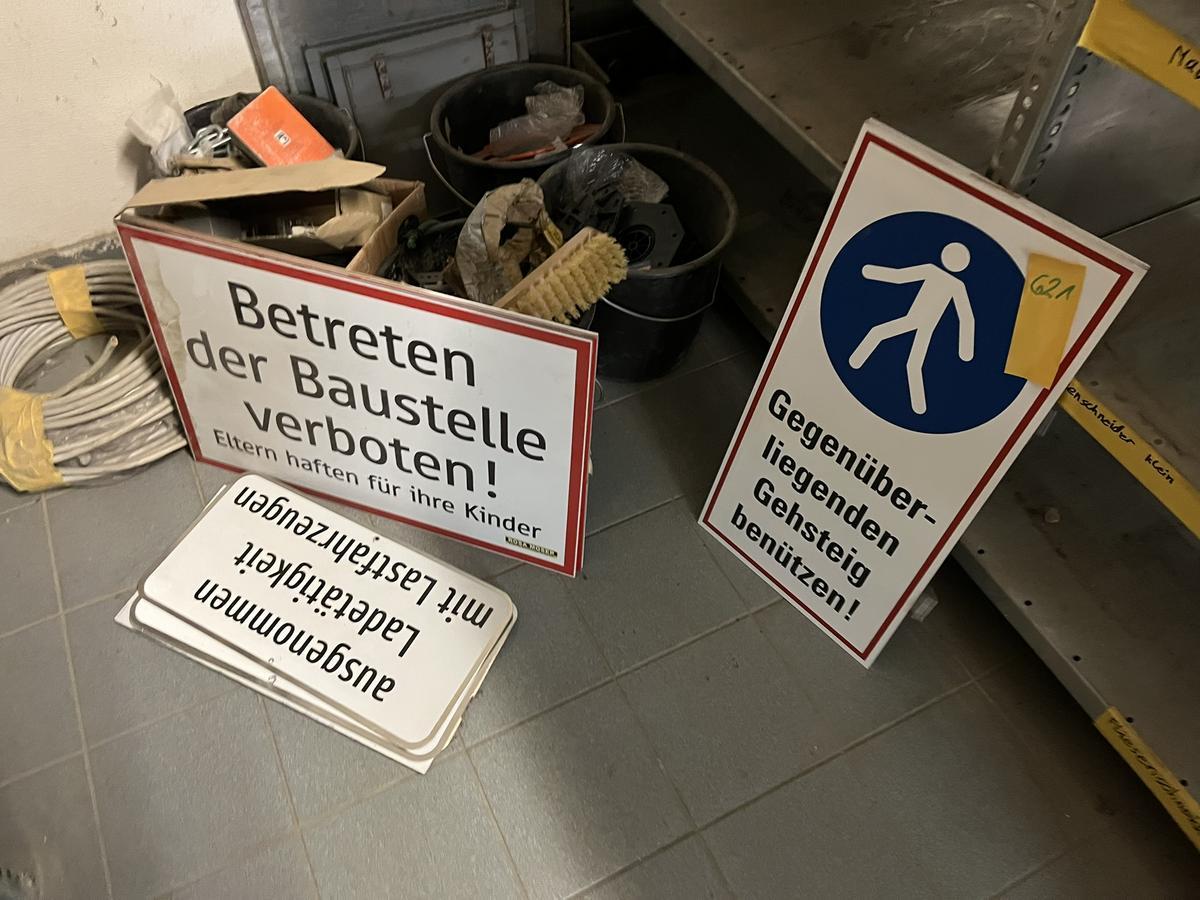 Posten Hinweisschilder ROSA MOSER neu