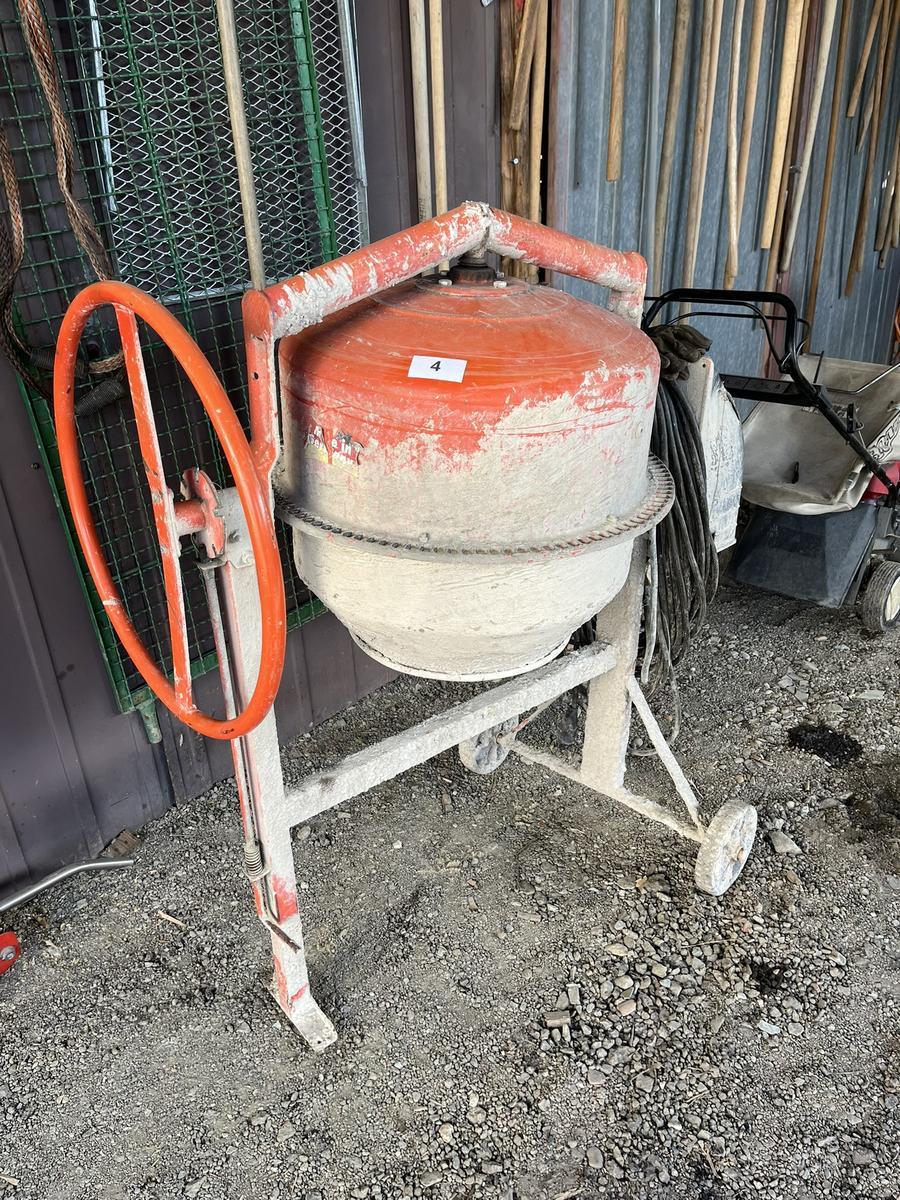 Betonmischmaschine mit Handrad ca. 120 Liter, 230 V