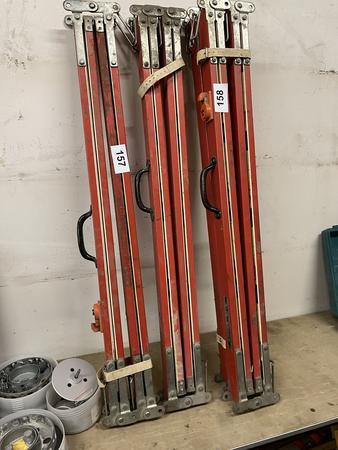 2 Stück Nivellierlatten klappbar 2 Stück Nivellierlatten klappbar