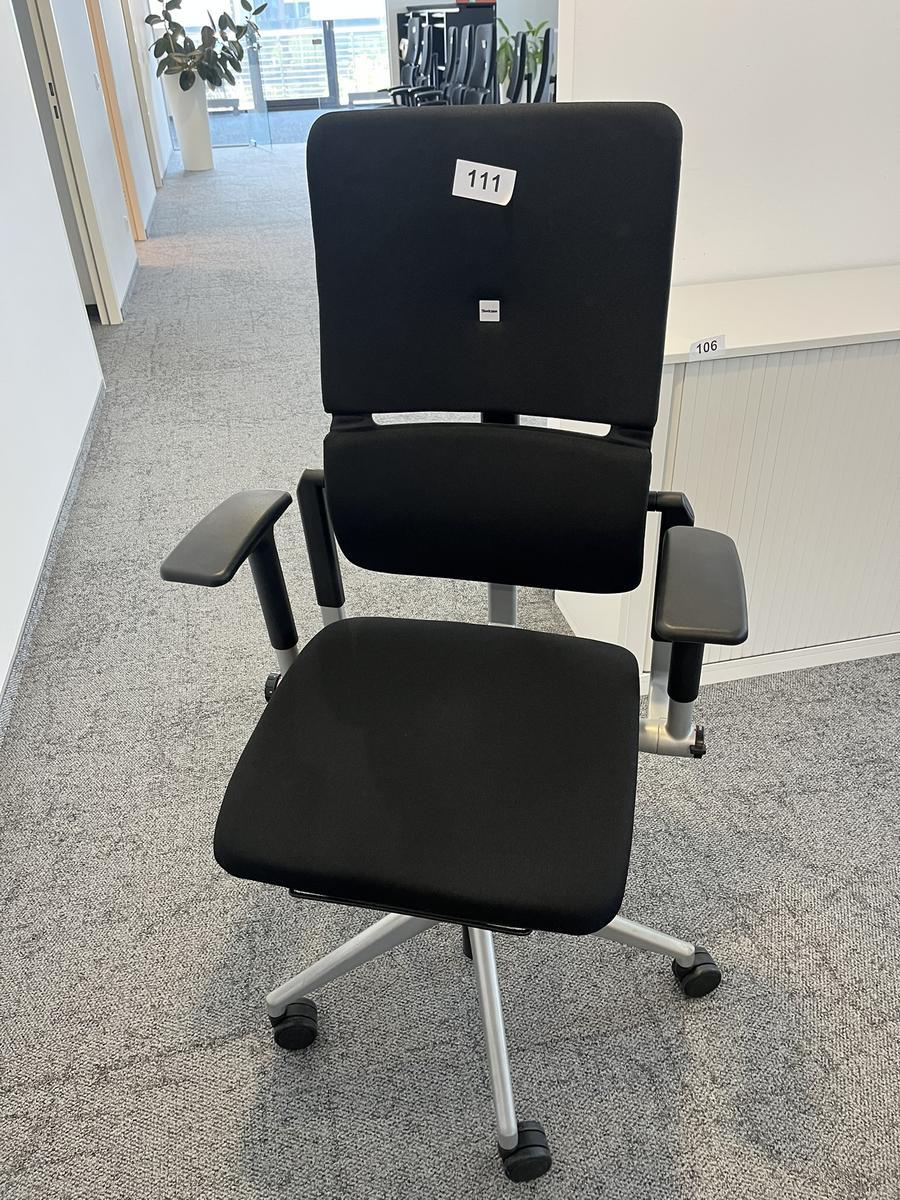 Steelcase Bürodrehstuhl mit Armlehne höhenverstellbar anthrazit