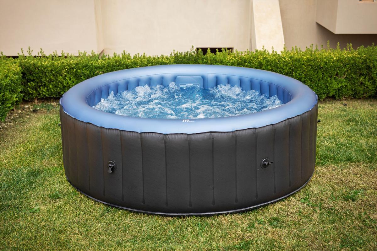 SPA-POOL COMFORT BERGEN für 4 Personen, dunkelgrau blau, 180x70 cm?d=2025-05-21 00:39:33