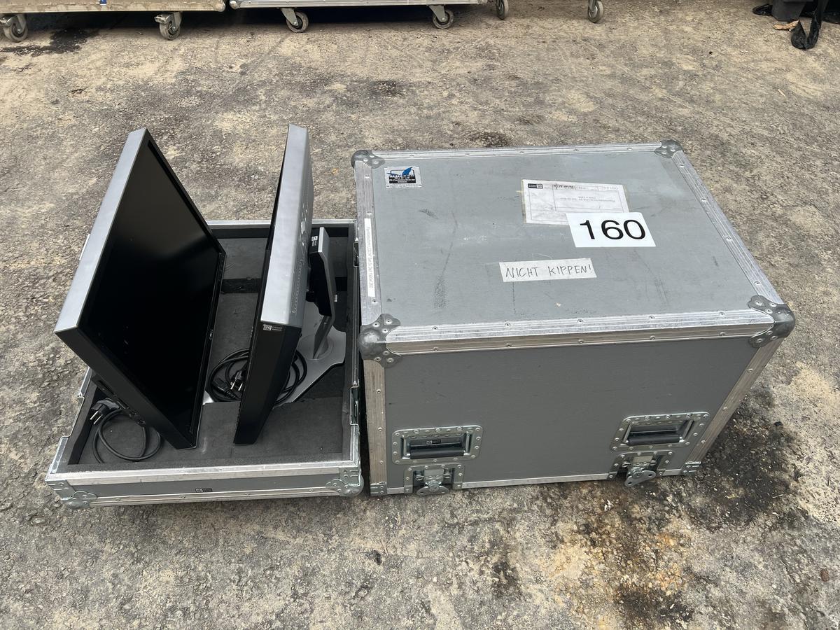 2x DELL HD computer monitor incl. 1x case