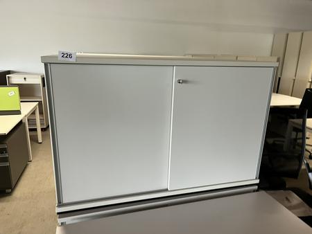 Aktenschrank 120/78 cm mit Schiebetüre 2 Ordnerhöhen Aktenschrank 120/78 cm mit Schiebetüre 2 Ordnerhöhen