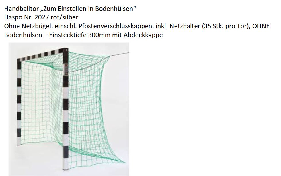 Handballtor 3x2m zum Einstellen in Bodenhülsen (nur Latten-/Pfostenkonstruktion - ohne Bodenhülsen)?d=2025-06-07 10:59:13