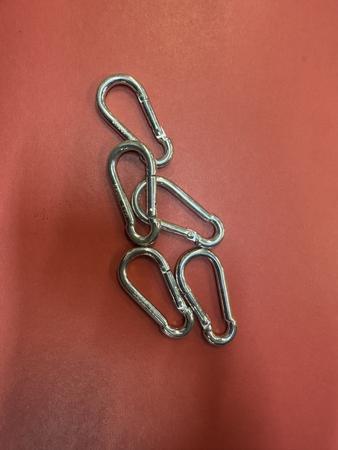 3 x 5 Stk. Feuerwehrkarabiner 50x5 verzinkt 3 x 5 Stk. Feuerwehrkarabiner 50x5 verzinkt