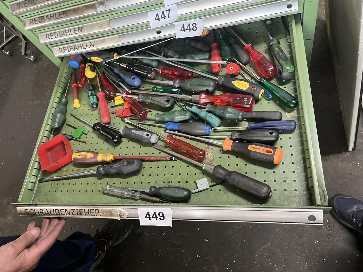 Ladeninhalt an diversen Schraubenziehern