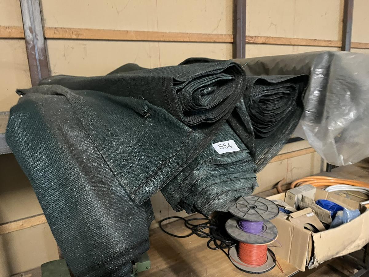 kompletter Bestand an Zaunmaterial, Steher plus Gitter plus Zaunplanen