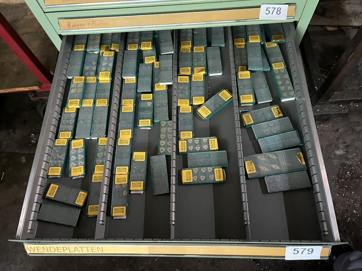 Ladeninhalt an Hartmetall Wendeplatten