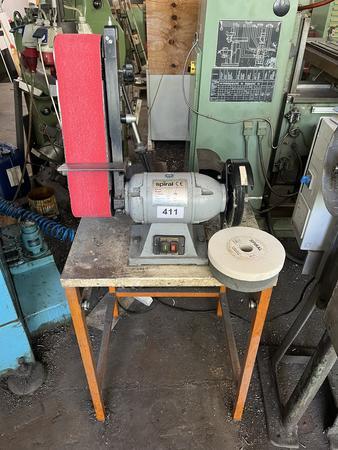 Spiral Polier- und Schleifbock, Typ GS8411, 230V, 0.42kW, plus Schleifscheiben Spiral Polier- und Schleifbock, Typ GS8411, 230V, 0.42kW, plus Schleifscheiben