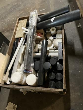 Großposten diverses Kunststoffmaterial, rund und Plattenformat Großposten diverses Kunststoffmaterial, rund und Plattenformat