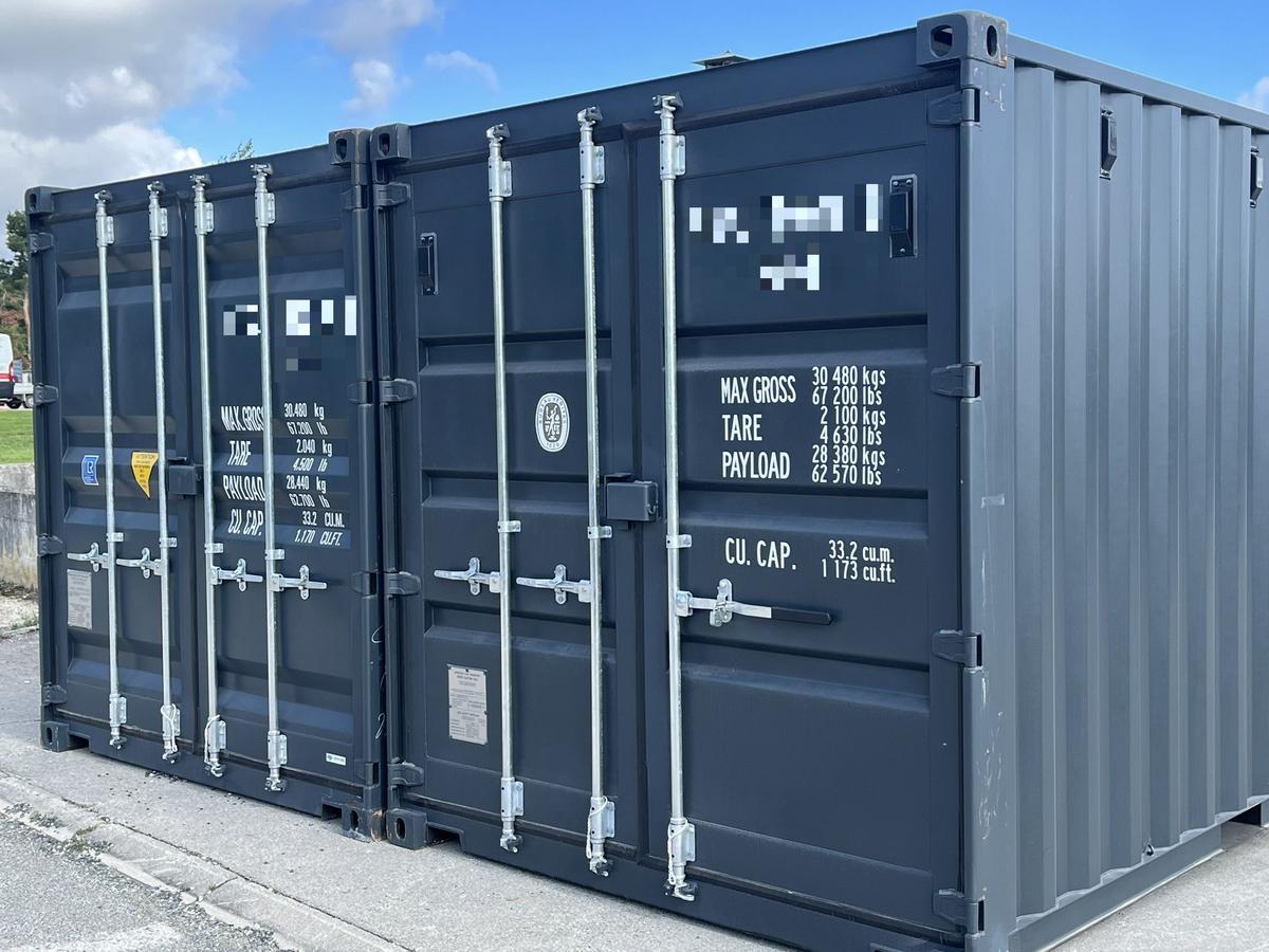 20 Fuß ISO See- und Lagercontainer, RAL7016 Anthrazitgrau, Containernummer: ICOU717281-7?d=2025-06-15 22:44:16