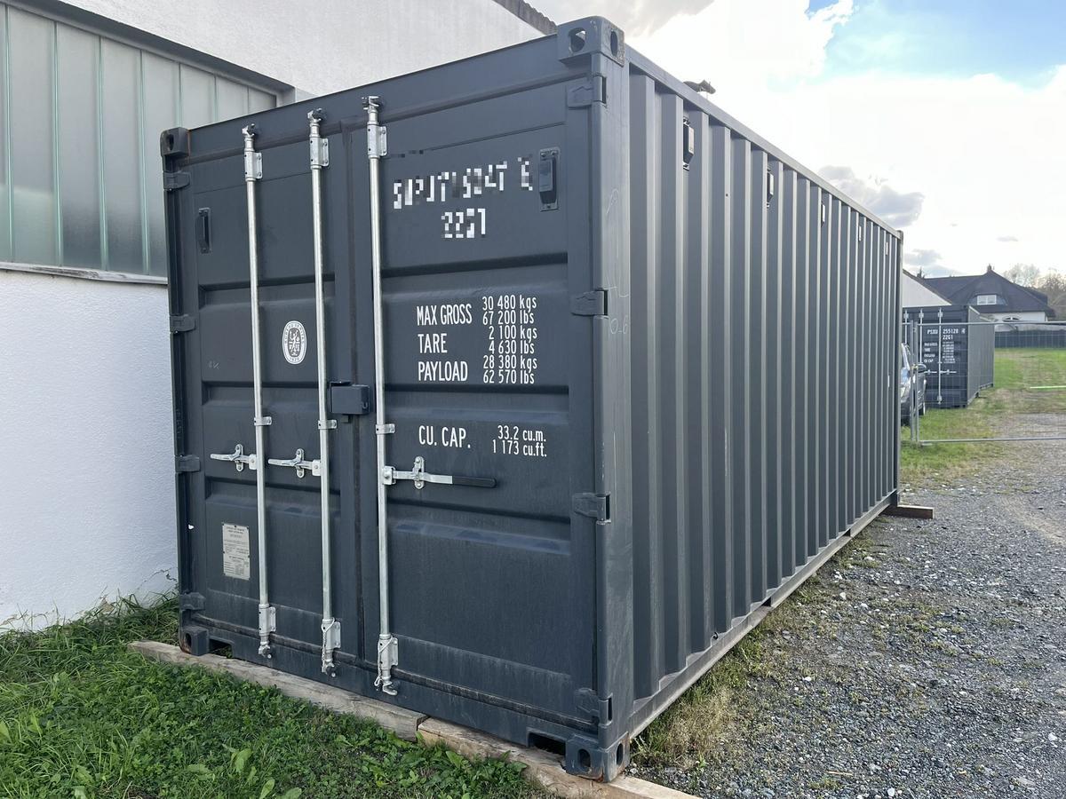20 Fuß ISO See- und Lagercontainer, RAL7016 Anthrazitgrau, Containernummer: MSOU248566-6?d=2025-06-15 22:44:49